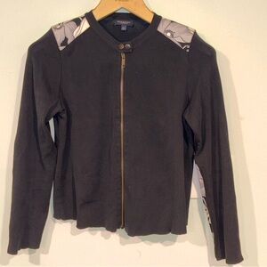 Burberry London women's Floral Full-Zip Cardigan